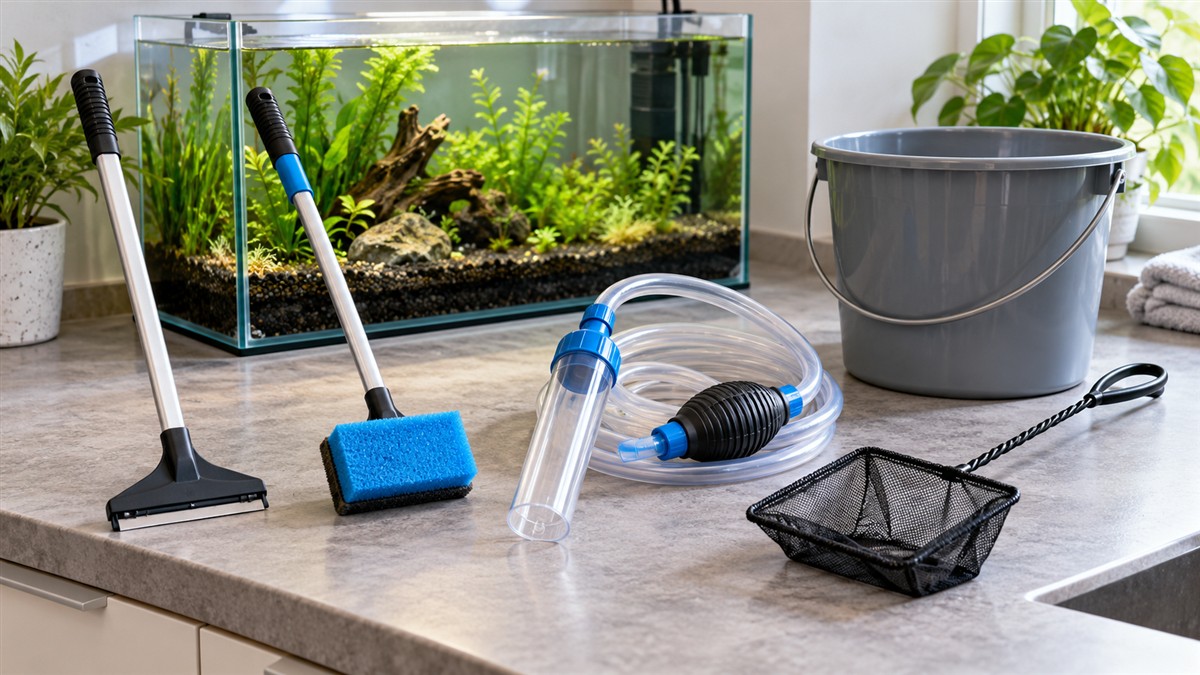 Aquarium cleaning tools