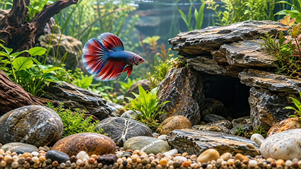 Aquarium rock decor
