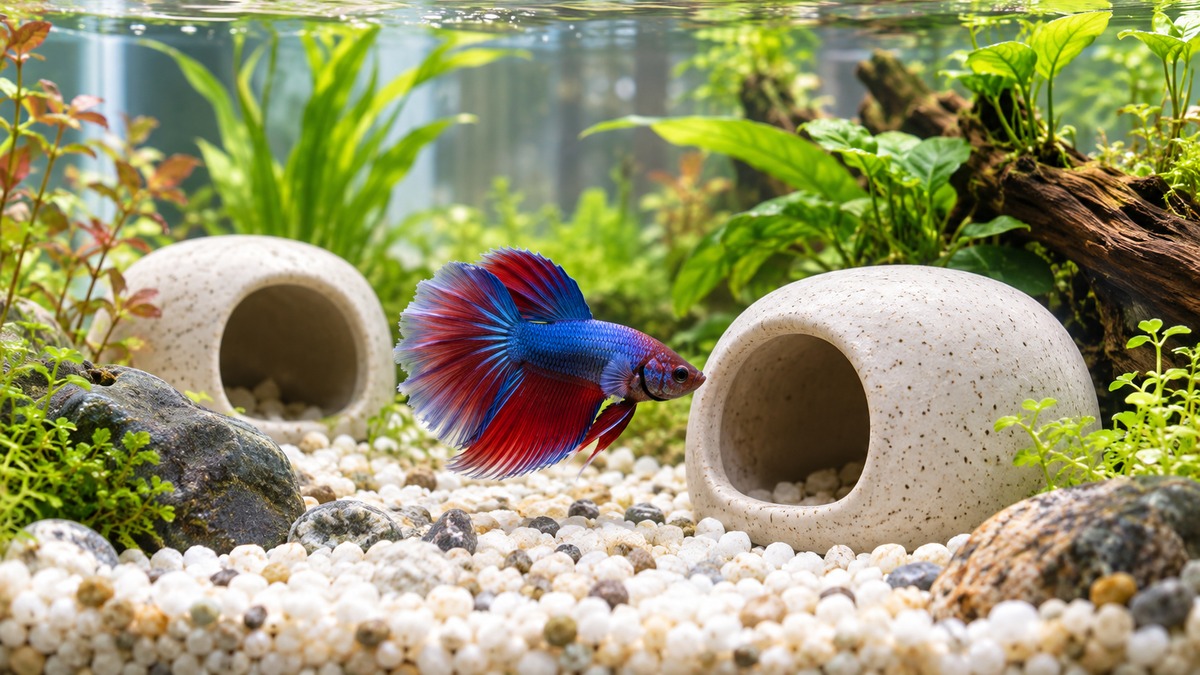 Betta fish caves