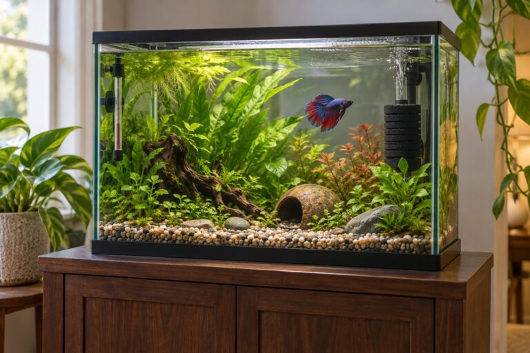 Betta Fish Tank Setup
