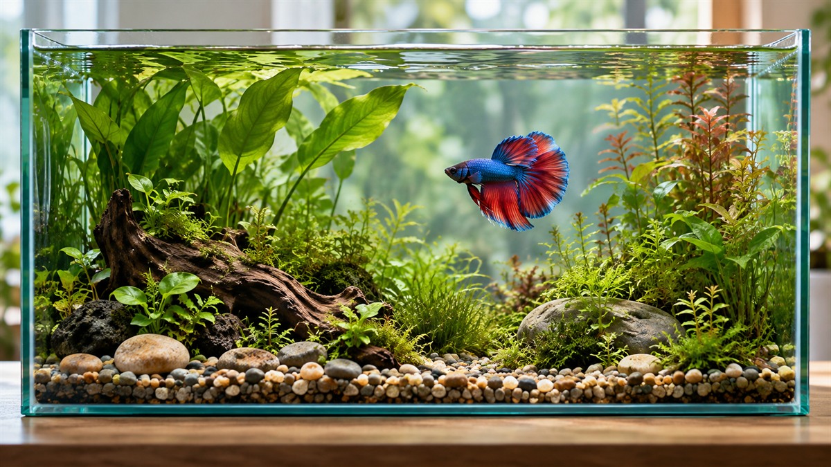 Betta tank no filter