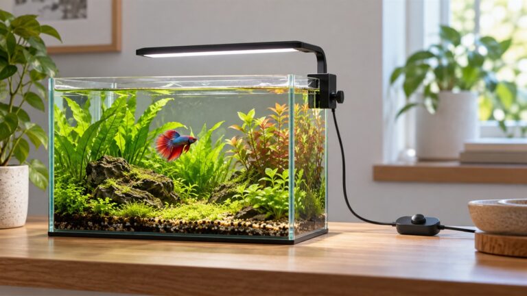 Datoo mini clip on aquarium light 7w dimmable small fish tank light usb review