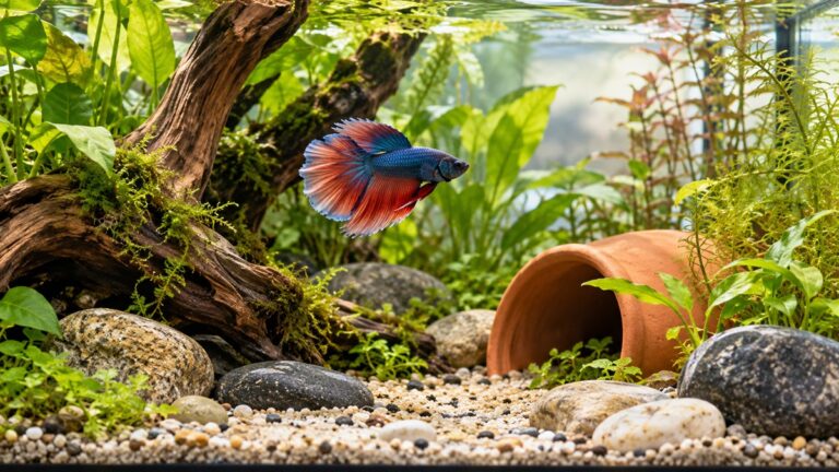 Homemade betta fish tank decorations