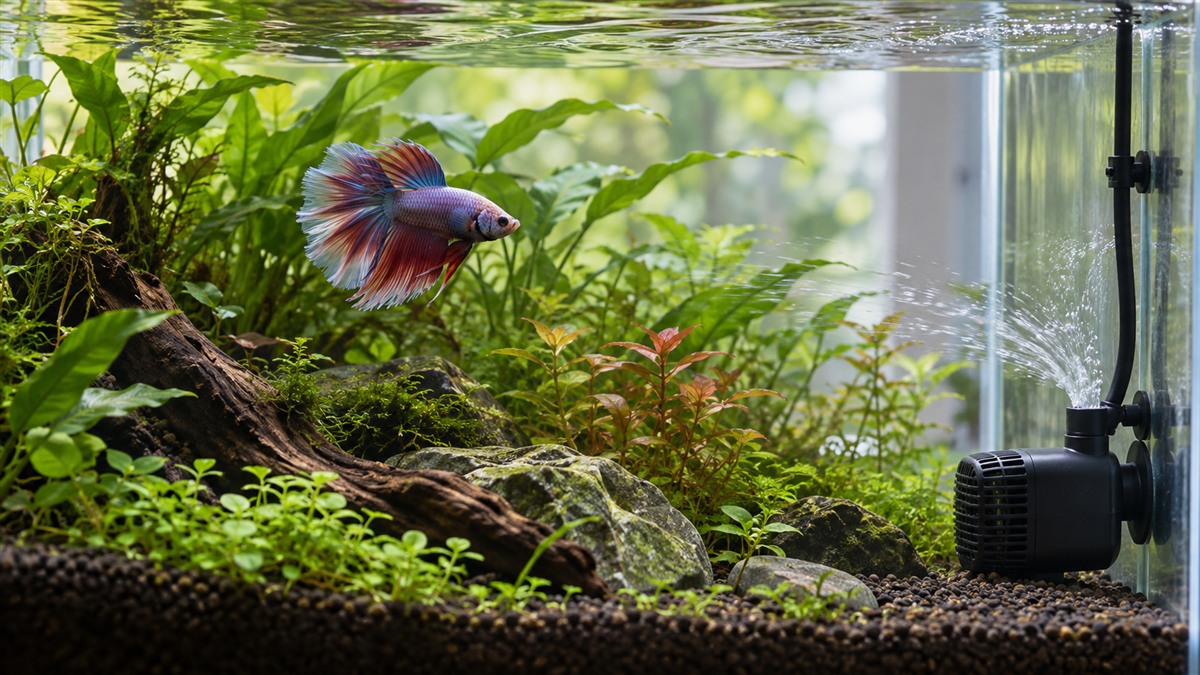 Best Internal Aquarium Pumps for a Betta Tank: Flow Math and Electrical Safety